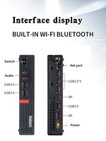 Ordinateur miniature Lenovo M910Q d'occasion avec Wi-Fi intégré, idéal pour le bureau, le divertissement à domicile et les jeux.