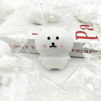 Jouet Squishy Ours à Rebond Lent, Cadeau Anti-Stress, Petit Jouet à Texture Crémeuse, Gadget Mignon et Relaxant