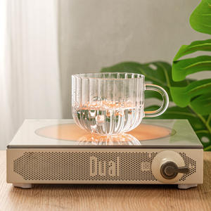 Vaso de Vidrio para Café con Leche de 400 ml con Asa, de Borosilicato Alto Resistente al Calor, para Uso Doméstico, Color Sólido - Product Image 3