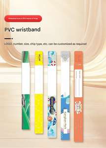 Pulsera de PVC Desechable Personalizada, Impermeable y Mini |   Pase de Entrada RFID para Parque de Atracciones Infantil para Festivales y Piscinas - Pasivo - Product Image 5