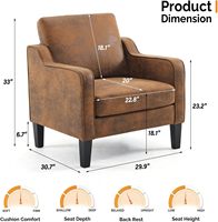 Precio del Conjunto de Sofá en Forma de L de Esponja de Alta Densidad en India, Silla de Diseño Moderno con Patas de Madera, Silla de Salón para Dormitorio y Sala de Estar