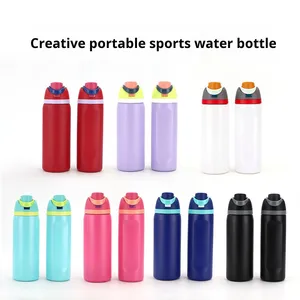 HDS Cross-Border Nuova Tazza per Frutta in Acciaio Inox 304, Isolamento Sottovuoto, Grande Capacità, Doppio Beccuccio, Portatile, per Auto e Sport - Product Image 2