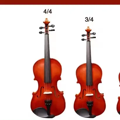 Estuche rígido de violín personalizado de fábrica 4/4 3/4 1/2 1/4 1/8 con accesorios de violín para niños