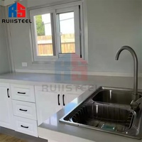 Kit de maison préfabriquée RUIISTEEL avec meubles pour une vie minimaliste