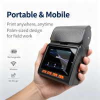 Imprimante d'étiquettes thermiques portable NFC WIFI 4 pouces, imprimante d'étiquettes thermiques directes et transfert thermique pour le service des pièces automobiles