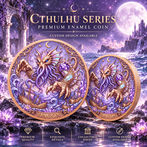1 oz 999 Feinkupfer <span class=keywords><strong>Dagon</strong></span> Cthulhu Mythos Medaille 3D Hochrelief UV-Farbprägung Spezielle Sammleredition - Product Image 5