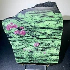 Wholesale Hot Natural Ruby In Zoisite <b>Raw</b> Stone Slices <b>Crystal</b> Good Pattern Office Decor Gifts - Product Image 3