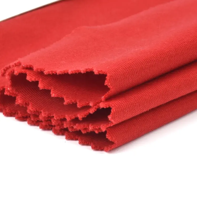 240gsm red soft ribbed cotton 1x1 rib knit fabric manufacturer