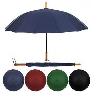 Parapluie de golf automatique coupe-vent de luxe avec protection UV et logo personnalisé - Product Image 4