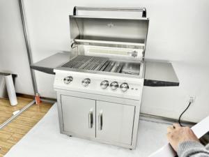 Chất lượng cao tùy chỉnh thép không gỉ di động ngoài trời gas BBQ nướng rang xay Rotisserie di động nhà bếp barbeque - Product Image 6