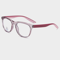 Montures optiques rondes durables en TR90, unisexes, pour lunettes de vue, avec filtre anti-lumière bleue, pour ordinateur.