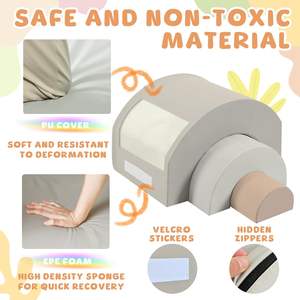 Bloques de Escalada Interiores Divertidos y Versátiles de 5 Piezas, Bloques de Espuma Suave para Bebés para Escalar y Gatear - Product Image 6