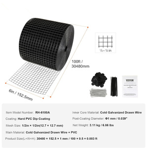 6in x 100ft panel năng lượng mặt trời Bird & Critter Guard Kit 1/2 inch dây PVC lưới thép không gỉ ốc vít panel năng lượng mặt trời kiểm soát dịch hại - Product Image 2