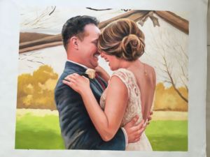 Ritratto dipinto a mano a olio per famiglie personalizzato su tela aggiungi i propri cari dalle foto regalo personalizzato pittura realistica - Product Image 6