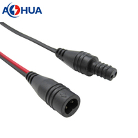 Mini 24AWG OD3mm 2-poliges Flachkabel Elektrische Verkabelung Stecker-Buchse Schnellverbindungs-Verlängerungskabel Stromanschluss DIY Mini-Verdrahtungsstecker