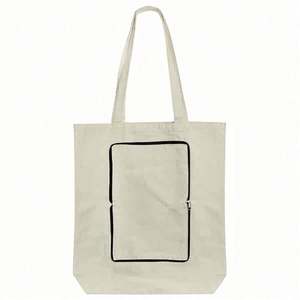 Bolsa de Tela Ecológica Personalizada, Rectangular Original, de Lona con Asas de Algodón, con Impresión de Logotipo de Letras Lisas, Bolsas de Compra Hechas a Medida - Product Image 3