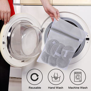 Benutzer definierte wieder verwendbare Mikrofaser-Make-up-Entferner-<span class=keywords><strong>Pads</strong></span> Wasch bares Mikrofaser-Gesichts pad mit Logo - Product Image 5