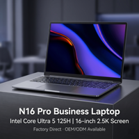 Computer Portatile per Istruzione, Notebook con Processore Intel Core Ultra 5 125H, 16 Pollici, per Studenti e Professionisti, Fornitura all'Ingrosso OEM ODM da Fabbrica per Esportazione
