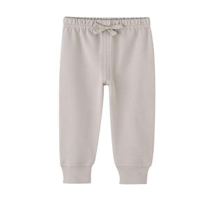 Pantalon de survêtement en coton pour bébé, collection Printemps-Automne, coupe décontractée, extensible, <span class=keywords><strong>avec</strong></span> lacets, couleur unie - Product Image 2