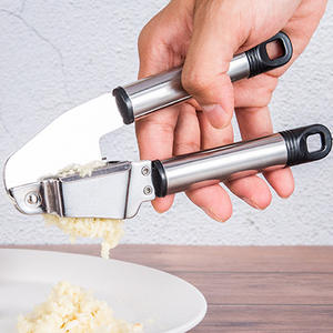 Stainless Steel Mincer and Crusher With Garlic Rocker and Peeler Set <b>Home</b> Kitchen Tools and <b>Gadgets</b> Stainless Steel Garlic Press - Product Image 1