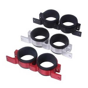 Fuel Pump Mounting <b>Bracket</b> 60mm Aluminum Double Hole For Racing Car Upgrade - Product Image 4