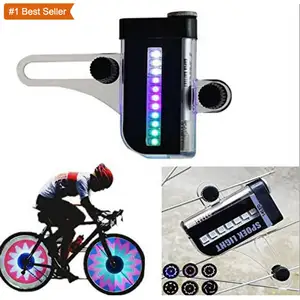 Istaride Waterproof Bicycle Spoke Lights Mountain Bike Wheel Warning Lights LED Wheel Lights LED Lamp