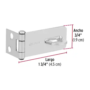 Supporto lucchetto in acciaio zincato 1-3/4 ', HERMEX, Master con 36 unità - Product Image 3