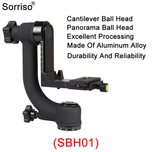 Sorriso Chất Lượng Cao 360 Độ Gimbal Ngang Quy Mô Thang Máy Hướng Dẫn Trượt Nút Khóa Chân Máy Bóng Đầu Với Tấm Cho Máy Ảnh - Product Image 2