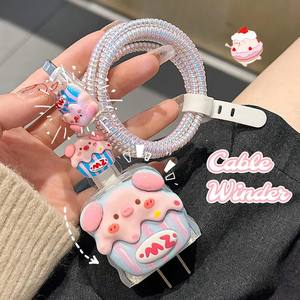 Maialino per cupcake di carta adatto per <span class=keywords><strong>Apple</strong></span> 18/20W custodia per caricabatterie <span class=keywords><strong>iPhone</strong></span> 14 testa di ricarica rapida <span class=keywords><strong>13</strong></span> custodie 12 custodia per caricabatterie morbida - Product Image 6