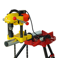 Machine à découper les tuyaux en acier Welping HC-1X 114 mm, perceuse à tuyaux industrielle robuste