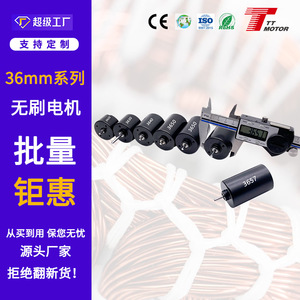 มอเตอร์ไร้แปรงถ่าน 12V 555 พร้อมไดรเวอร์ในตัว หมุนได้ทันทีเมื่อเปิดใช้งาน มอเตอร์ไร้แปรงถ่าน DC ขนาด 36 มม. พร้อมลูกปืนคู่ - Product Image 2