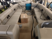 Bateaux Allsea, bateau de fête à double pont en aluminium de 9 m, bateau de loisirs familial, bateau de luxe avec toboggan
