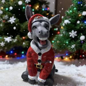 Ornamenti Natalizi <span class=keywords><strong>in</strong></span> Resina a Forma di Asino 2025, Decorazioni per la Casa, Regali di Laurea, Vendita Transfrontaliera, Confezione <span class=keywords><strong>in</strong></span> Cartone dalla Cina - Product Image 2