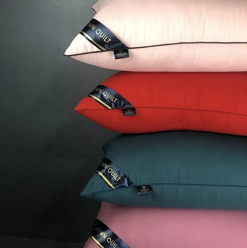 סיטונאי מותאם אישית לוגו הילטון יוקרה 5 כוכבים מלון אוסף רך כריות גדול מרובה צבעים כרית לשינה