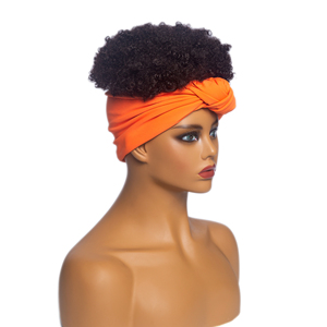 Ashili — perruque <span class=keywords><strong>afro</strong></span> synthétique bouclée à closure, 4 pouces, bandeau crépu de couleur unie <span class=keywords><strong>pour</strong></span> femmes noires - Product Image 1