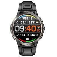 Reloj Inteligente para Hombre KT92 con Control de Rotación Continua, Interfaz de Usuario Dinámica 3D, Llamadas por BT, Batería de Larga Duración de 1100 mAh, Brújula, SOS
