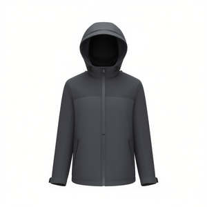 Giacca in Pelle da Donna Taglie Forti FP75, Cappotto con Cappuccio Caldo, Taglie dalla M alla 2XL - Product Image 2