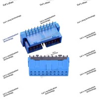 IDC 19핀 USB 3.0 와이어 본딩 암 헤드 180도 터미널 커넥터