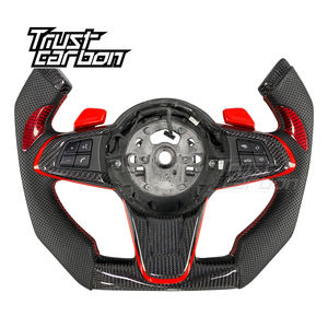 Volante Deportivo de Fibra de Carbono Personalizado Estilo F1 con Agarres de Cuero Perforado para <span class=keywords><strong>BMW</strong></span> <span class=keywords><strong>Z4</strong></span> E89 2010-2017 SDrive 28i <span class=keywords><strong>30i</strong></span> 35is - Product Image 1