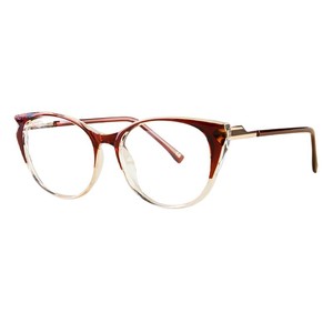 Gafas de Ojo de Gato 87244 con Protección de Luz Azul, Montura Mediana de Acetato para Mujer, Gafas Ópticas con Bisagra de Resorte, Estilo Moderno - Product Image 3