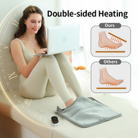 Chauffe-pieds plat équipé d'un contrôleur avec matelassage, lavable, 220V, coussin chauffant uniforme