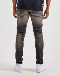 ג'ינס סלים סטרץ' מכותנה שחורה, בסגנון רחוב, אופנתי, איכותי, בהתאמה אישית, עם מראה משופשף וקרוע, בסגנון Y2K - Product Image 4