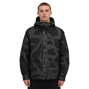 Men's Solid Utility <b>Jacket</b> Spring Waterproof Windproof Breathable <b>Canvas</b> Fabric Zipper Closure Casual Style - Product Image 1