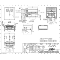 GGDX Neuf et Original 1054500101 Prise E/S USB blindée, Type C, à angle droit, Liste BOM complète