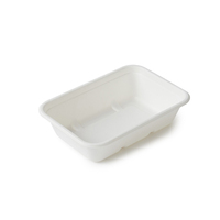 OEM Witte Natuurlijke Vierkante Bordjes 8 inch Wegwerp Papieren Bordjes Feest Bruiloft Diner Servies Schaal Supermarkt Detailhandel 5x5 inch