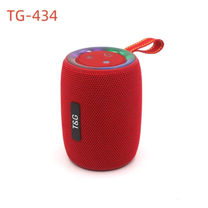 Enceinte portable sans fil RGB LED Bluetooth TG434, mini enceinte en plastique et tissu, fonction karaoké, lecteur audio - Product Image 3