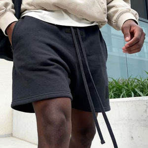 Pantalones Cortos Deportivos Essentiel <span class=keywords><strong>Fear</strong></span>, Pantalones Cortos de Forro Polar 100% Poliéster, Pantalones Cortos Casuales para Hombre - Product Image 6