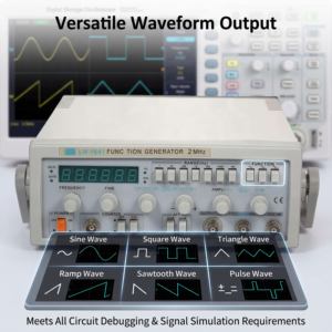 Multifunktionaler Longwei LW-1641 Digitaler Rechtecksignalgenerator 200MHz Frequenzauflösung 16-Bit 4,3 Zoll Touchdisplay - Product Image 4