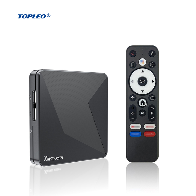 Topleo Custom Android Tv Box Satellite Receiver Amlogic S905x5m 2025 4k Android 14 Set Top Box 4gb ram Onn Tv Box Android
