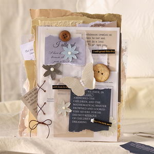 30 feuilles/paquet, série de citations d'amour, chef-d'œuvre littéraire, thème de manuscrit, autocollants anglais faits à la main, matériel pour carnet - Product Image 4